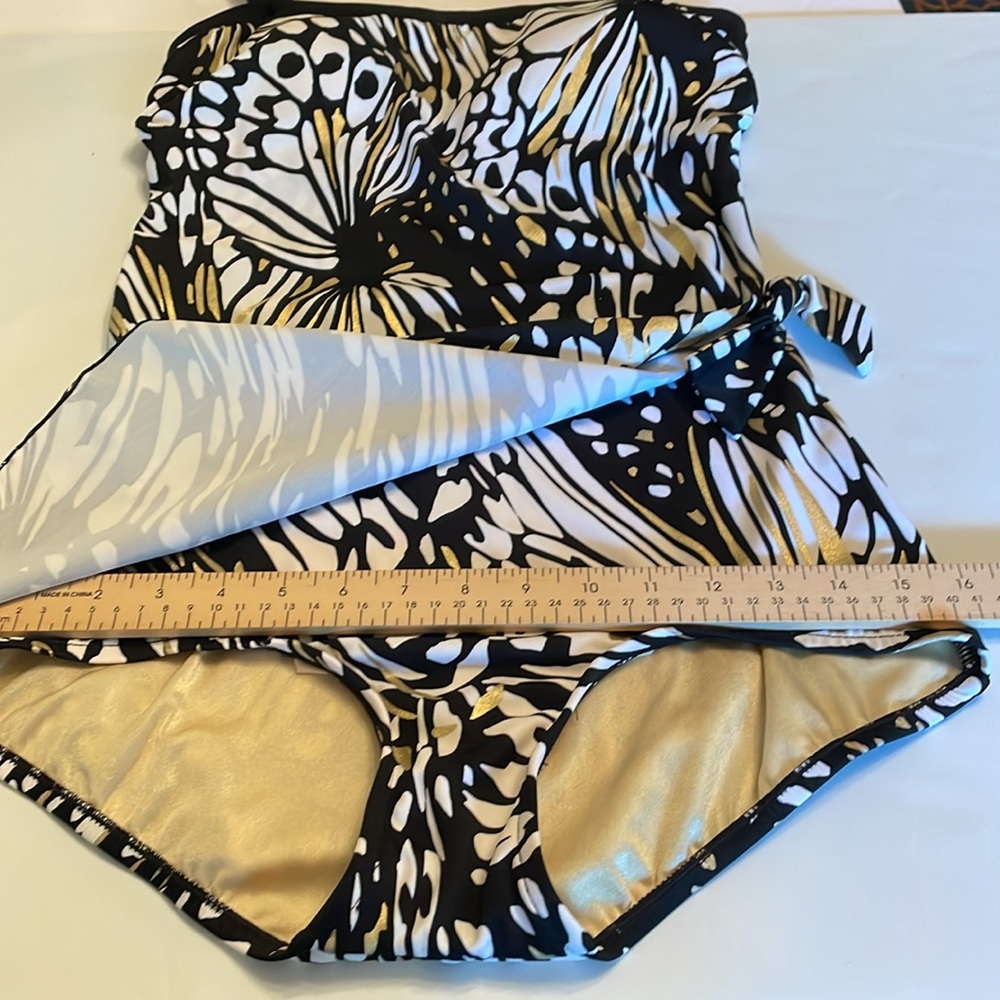 Maxine of Hollywood Swim Suit Sarong One Piece Bathing Suit - Picture 11 of 16
